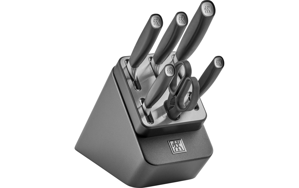 Zwilling Kits de bloc de couteaux avec couteaux All Star Argent, 7 pièces