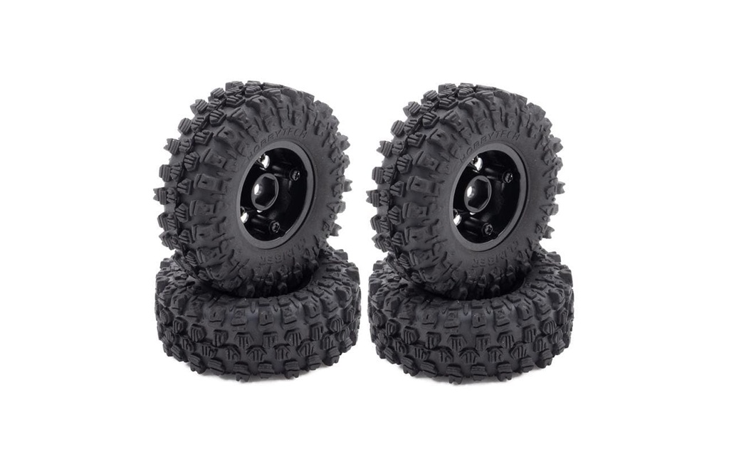 Hobbytech Roues complètes CRX18 mini Climber 1.0 4 pièces