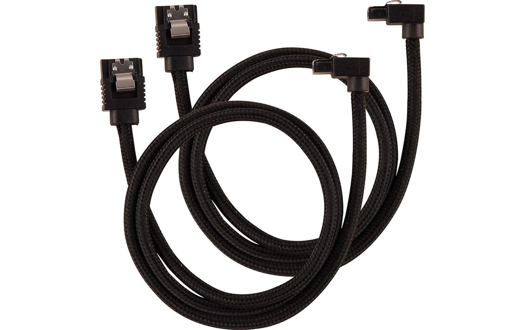 Corsair Câble SATA3 Premium Set Noir 60 cm coudé
