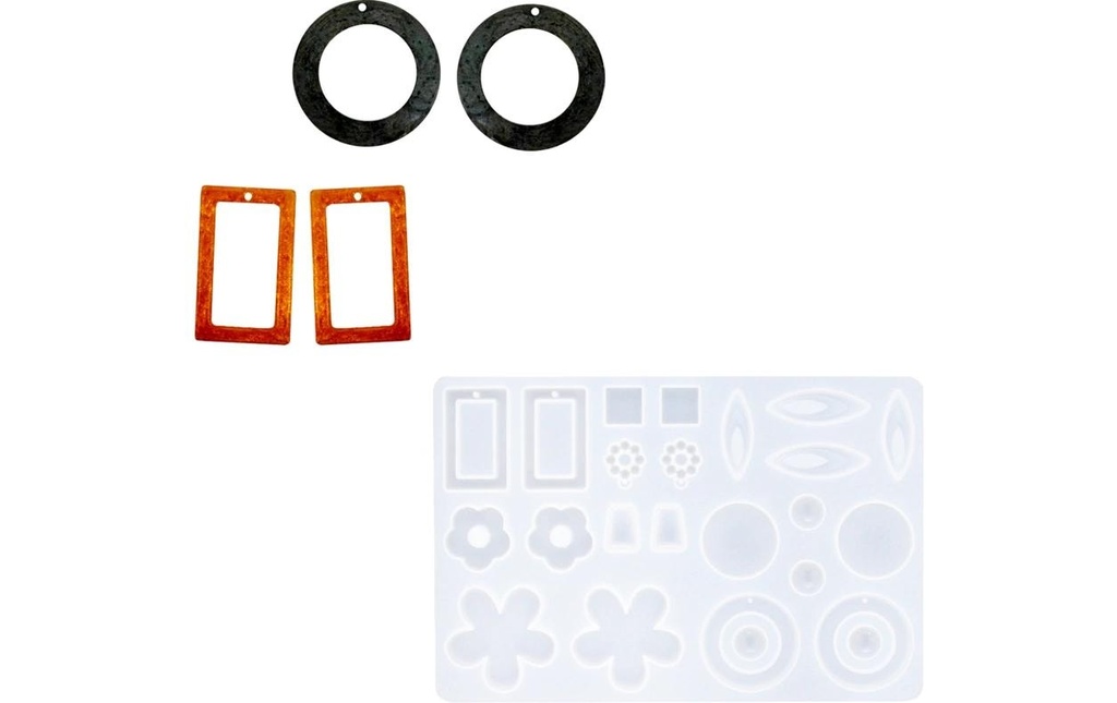 Reslin Moule à couler Silicone Boucles d'oreilles