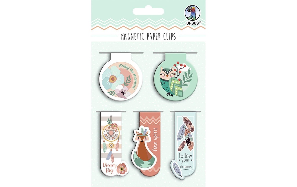 URSUS Aimant Paper Clips Dream Multicolore, 5 Pièce/s