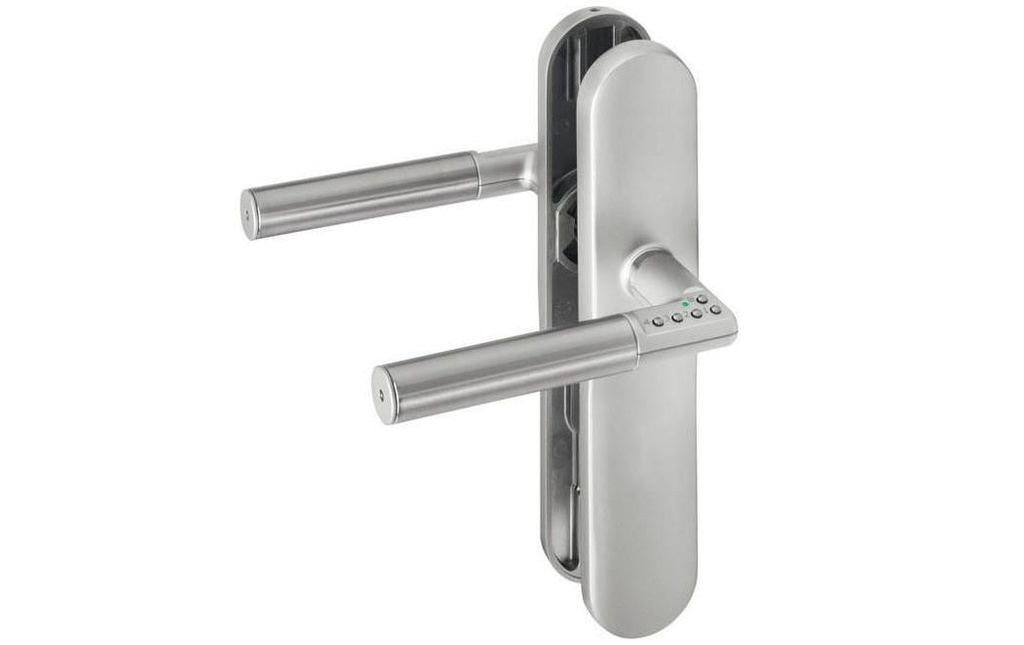 ASSA ABLOY Code Handle 492L08 Plaque longue, sans perforation, version A