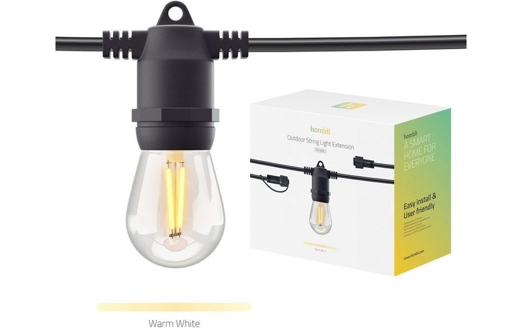 hombli Lampe de jardin Rallonge String Light 5m