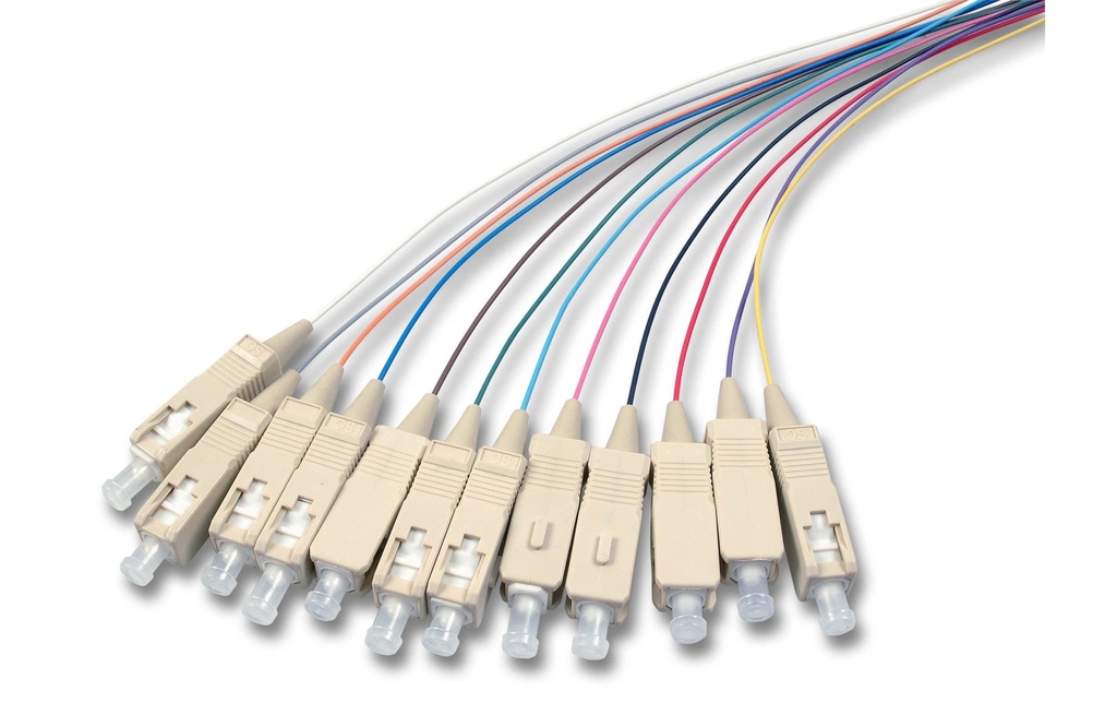 Lightwin Fibres en tire-bouchon SC, MM, OM2, 2m 12 Pièce/s