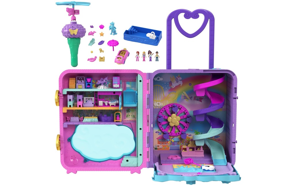 Polly Pocket Set de jeu Set de jeu Polly Pocket Vacances en valise à roulettes