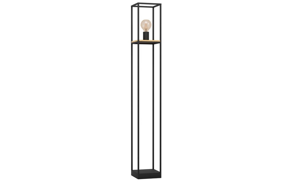 EGLO Leuchten Lampe sur pied LIBERTAD 1x E27 Noir/Marron
