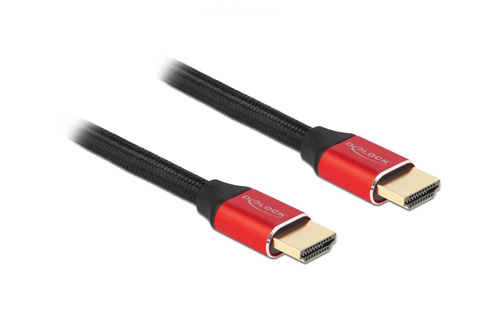 Delock Câble 8K 60Hz HDMI - HDMI, 2 m, Rouge