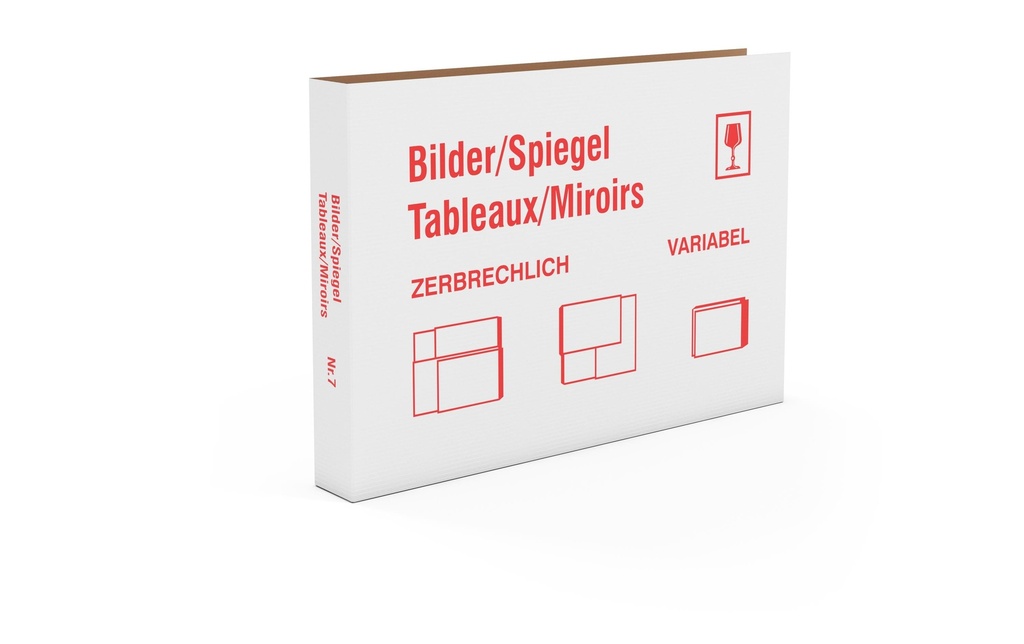 Antalis Carton de déménagement 82 x 56 x 9 cm 20 pièces, Blanc
