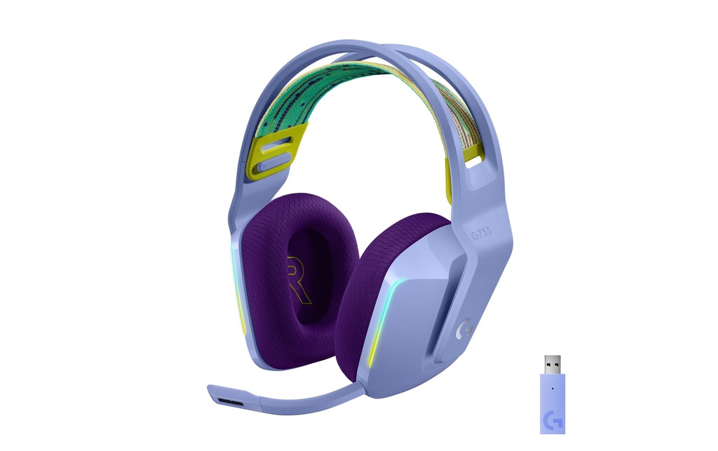 Logitech Casque gaming G733 Lightspeed Violet