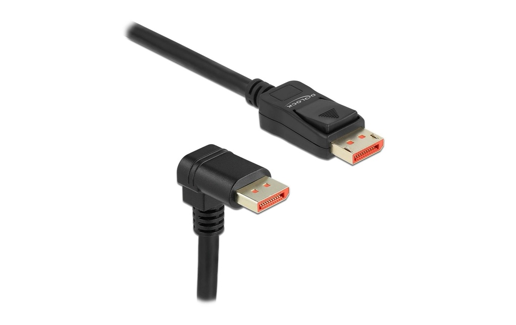 Delock Câble Coudé en bas DisplayPort - DisplayPort, 2 m