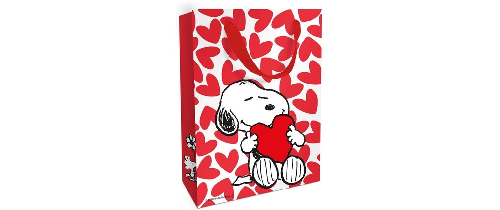 Braun + Company Sac cadeau Snoopy Love 24 x 36 x 13 cm