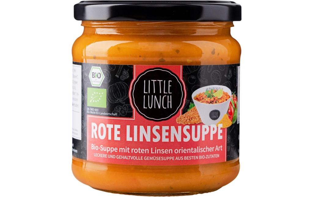 Little Lunch Soupe de lentilles rouges Bio 350 ml