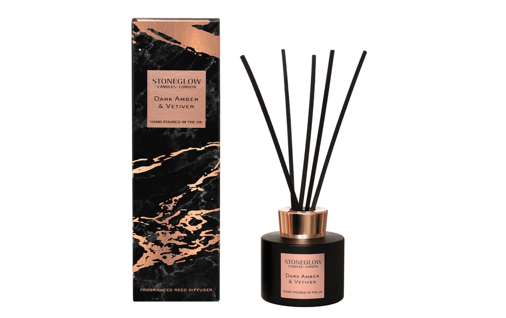 Stoneglow Bâtonnets parfumés Dark Amber & Vetiver 120 ml