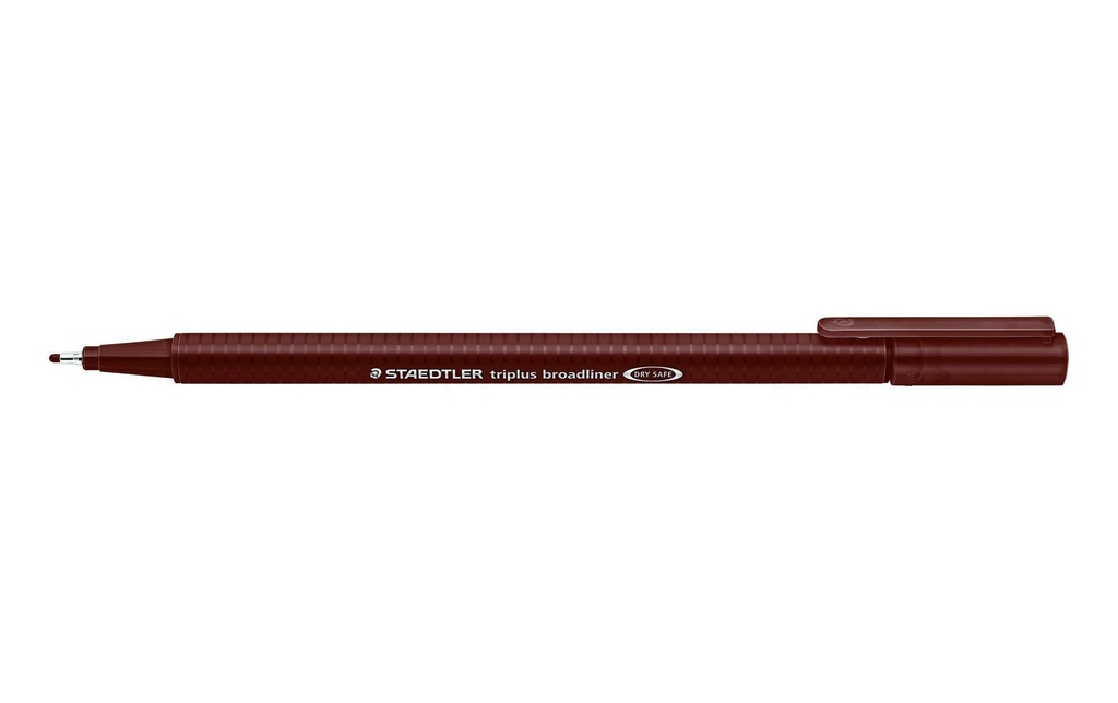 Staedtler Fineliner Triplus broadliner 338 0.8 mm, marron
