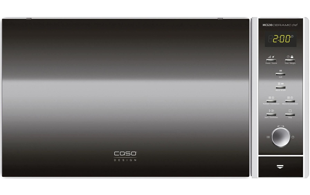 Caso Four à micro-ondes MCG30 Chef en céramique Noir