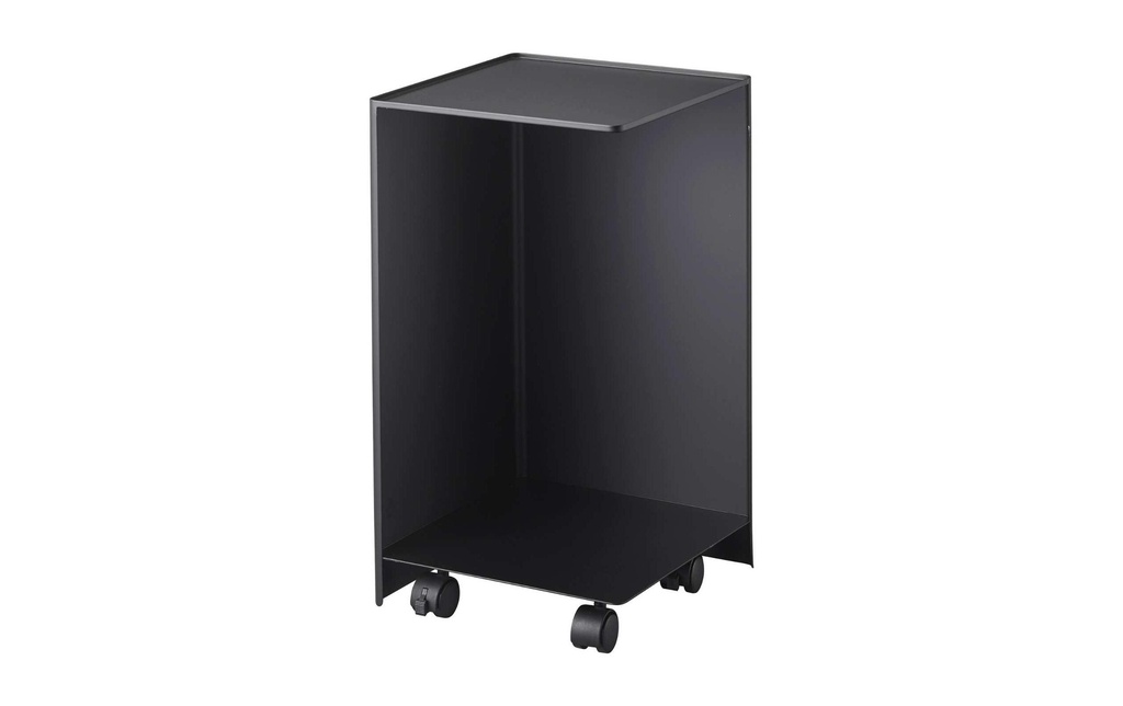 Yamazaki Porte-rouleau pour papier toilette Tour avec roulettes 23.5 x 43 cm, noir