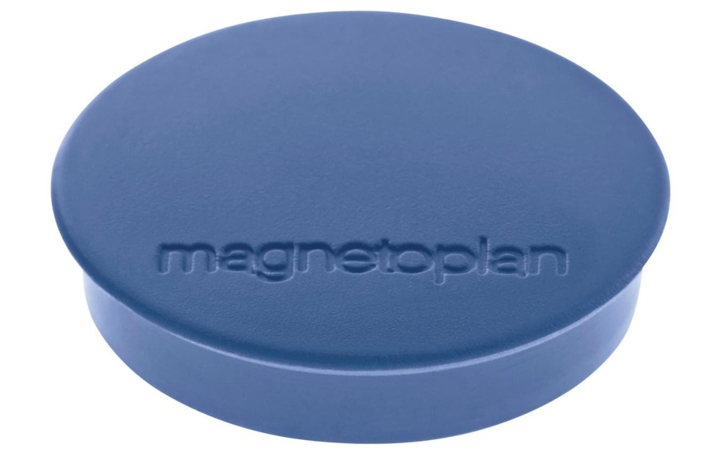 Magnetoplan Aimant Discofix Ø 3 cm Bleu foncé, 10 Pièce/s
