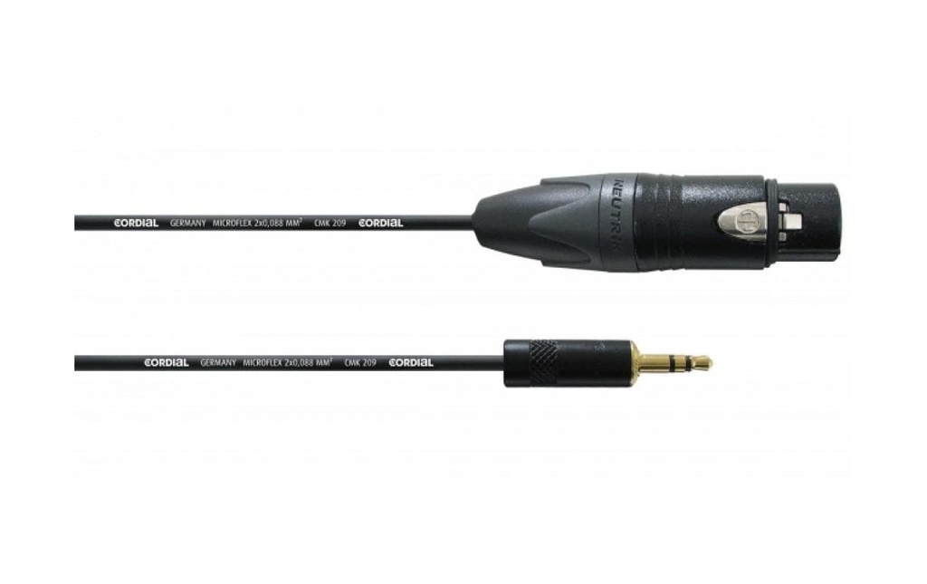 Cordial Câble audio jack 3.5 mm - XLR 1.5 m