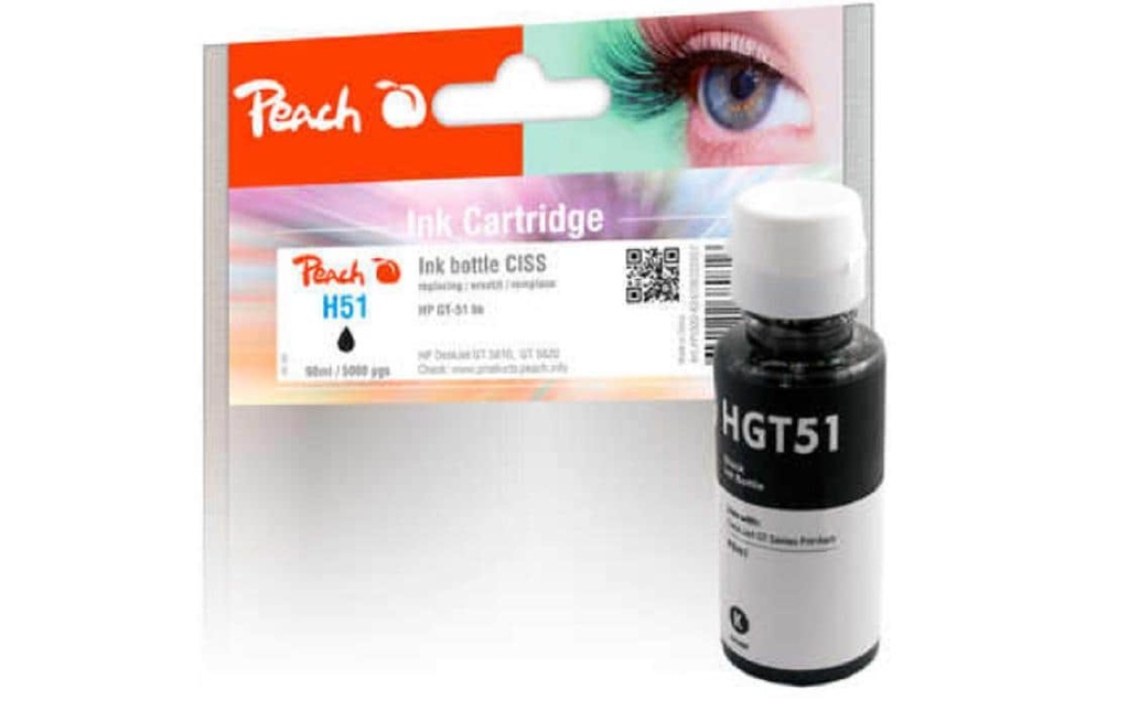 Peach Encre HP GT51, M0H57AE noir