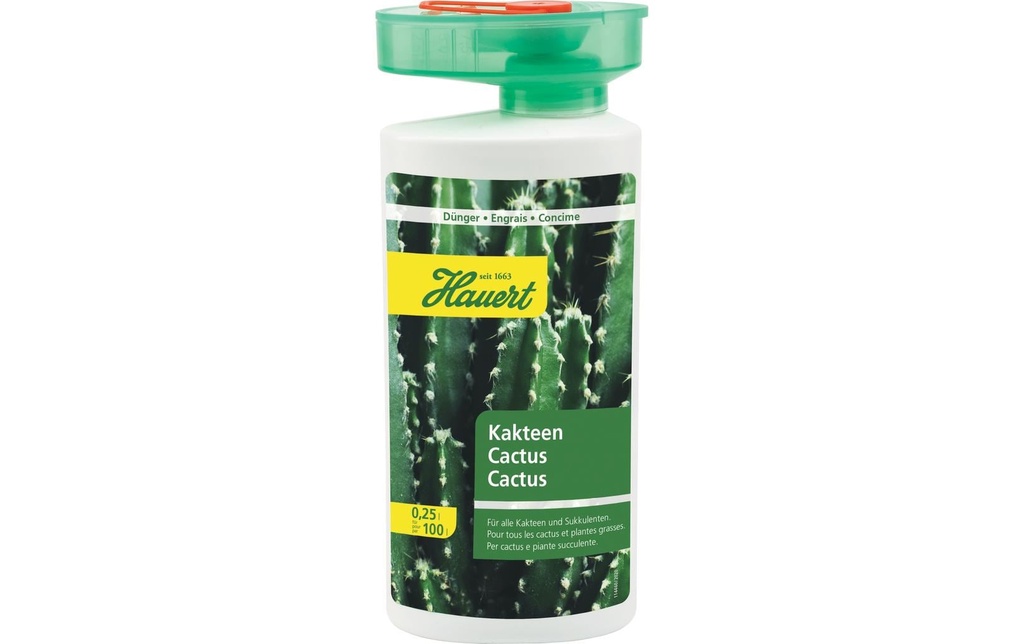 Hauert Engrais liquide pour cactus, 250 ml