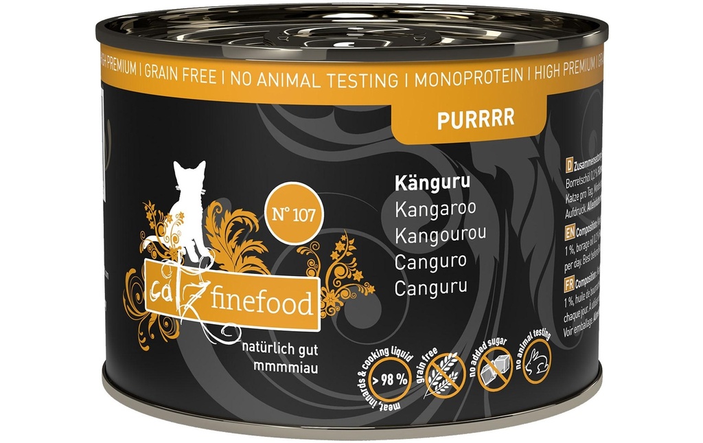 catz finefood Alimentation humide Purrrr No.107 Kangourou, 6 x 200 g