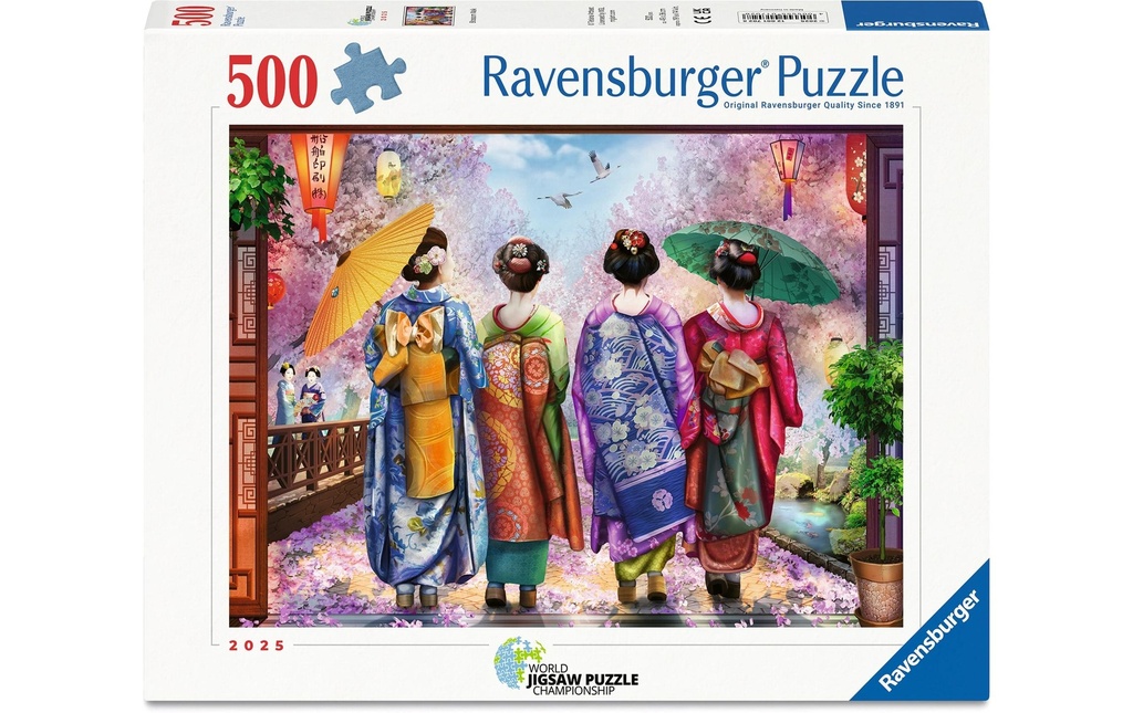 Ravensburger Puzzle Promenade des cerisiers en fleurs 500 pièces