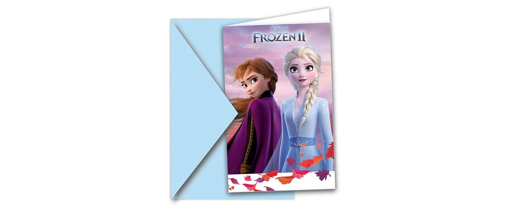 Amscan Carte de félicitations Disney Frozen 6 pièces