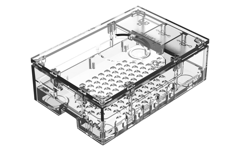Raspberry Pi Boîtier pour Raspberry Pi 4 Model B Transparent