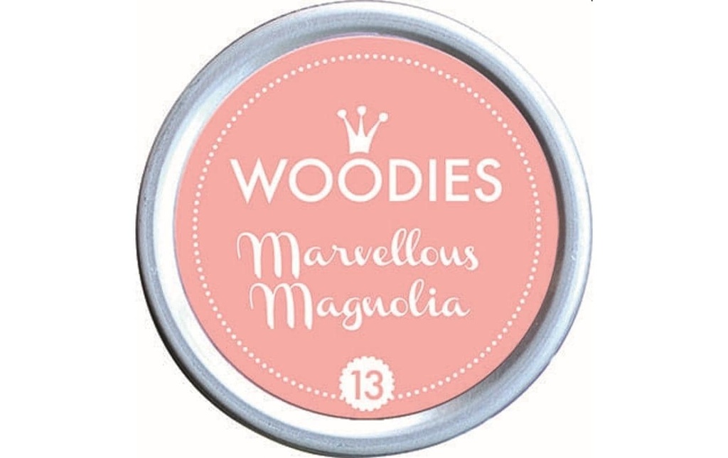 Woodies Tampon encreur Marvellous Magnolia, 1 pièce
