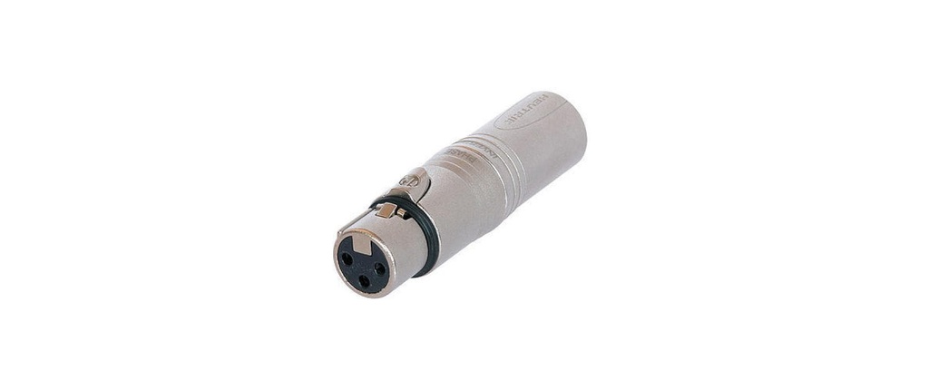 Neutrik Adaptateur audio NA3FM XLR 3 pôles, femelle - XLR 3 pôles, mâle