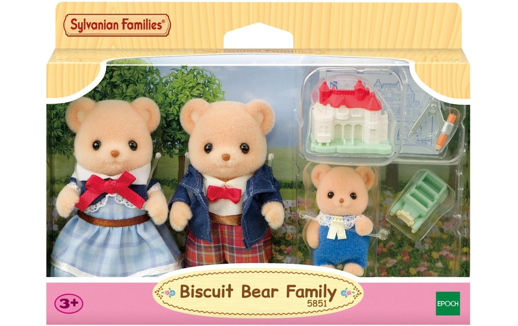 Sylvanian Families Sylvanian Families Set de figurines de la famille Biscuit Ours