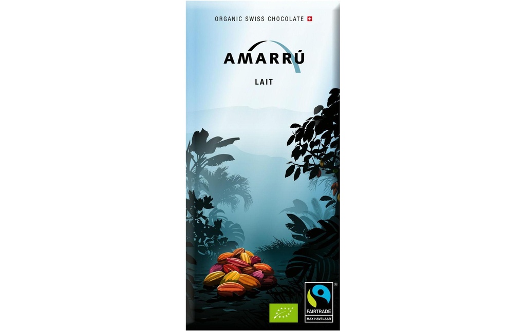 Amarru Tablette de chocolat Lait Bio 100 g