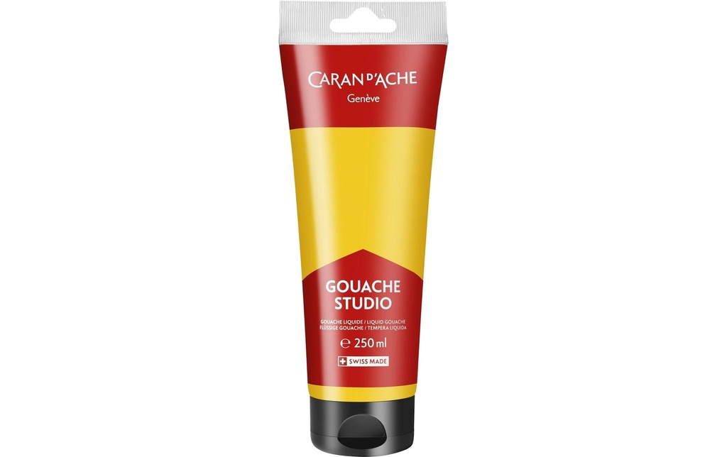 Caran d'Ache Peinture à l’eau Gouache Studio 250 ml, Jaune