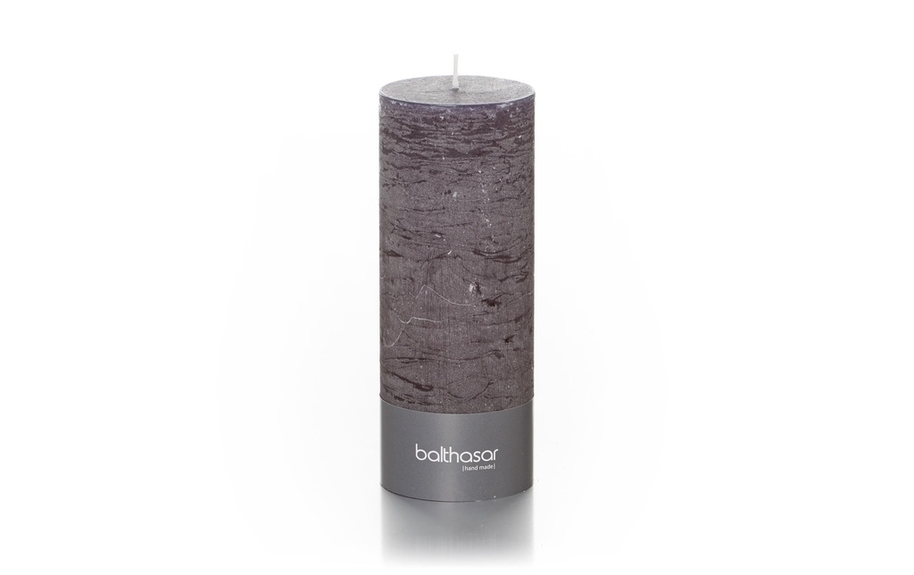 balthasar Bougie cylindrique Rustico 18 cm x 7 cm, Gris