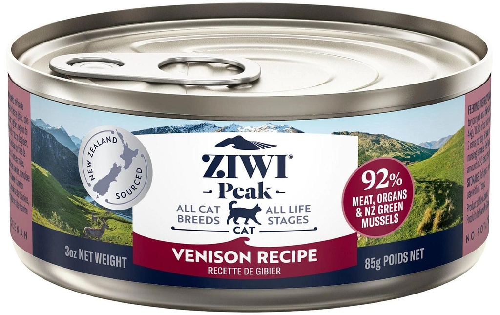 ZIWI Peak Alimentation humide Gibier en boîte 85 g