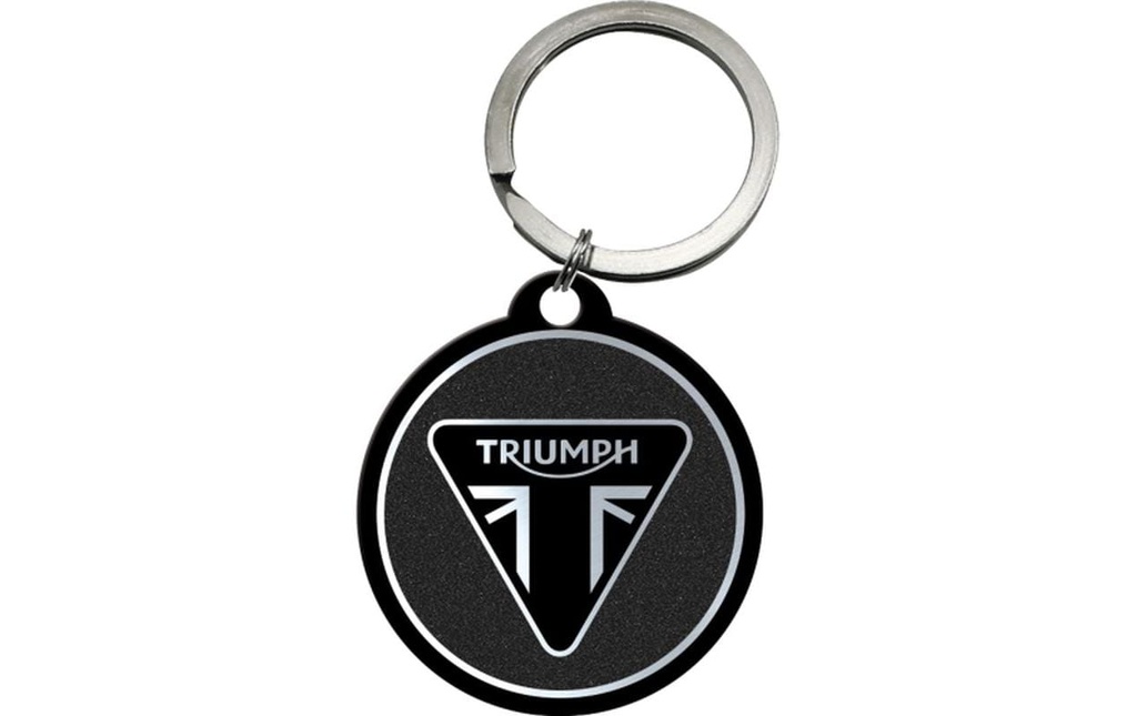 Nostalgic Art Porte-clés Triumph Ø 4 cm, Noir
