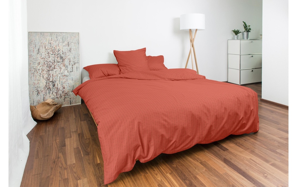 Night Fashion Housse de duvet Edi 200 x 210 cm, Rouille
