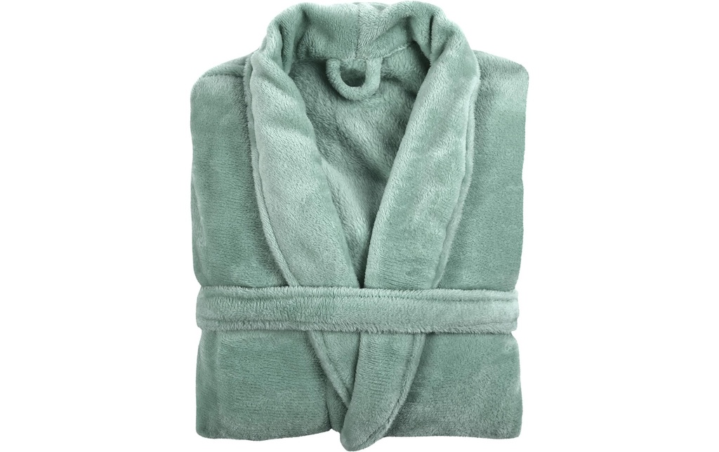 Tiseco Peignoir COSY microflanelle ,unisexe Vert