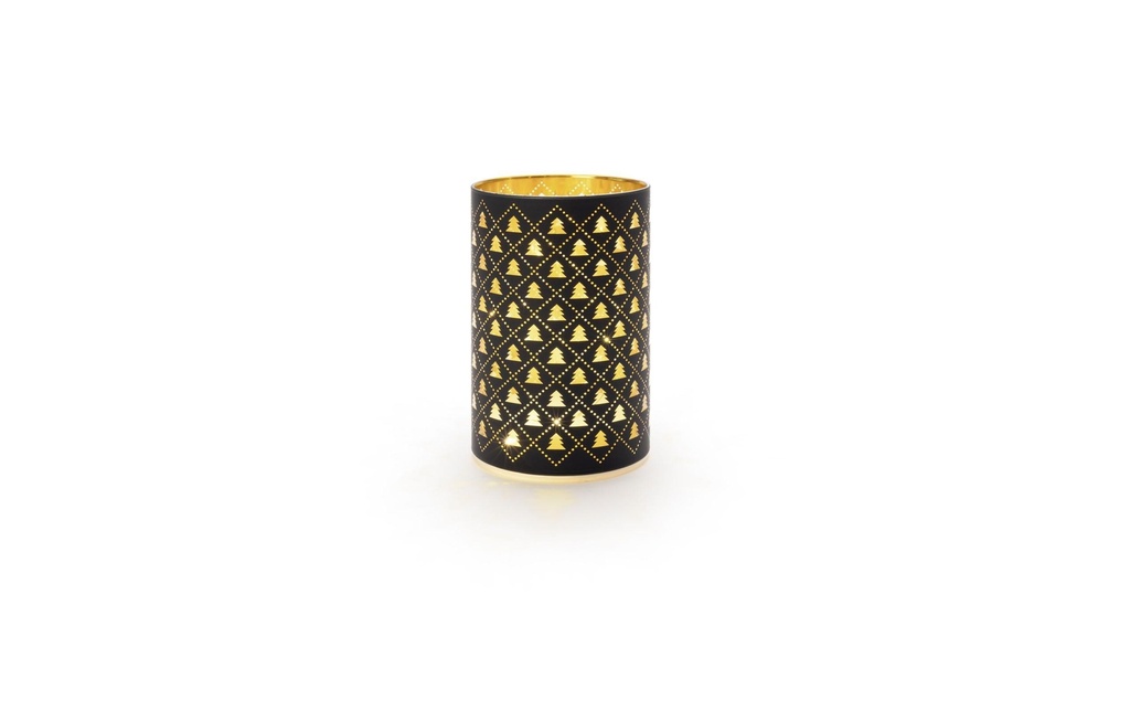 STT Photophore en verre Tree 14 cm, noir