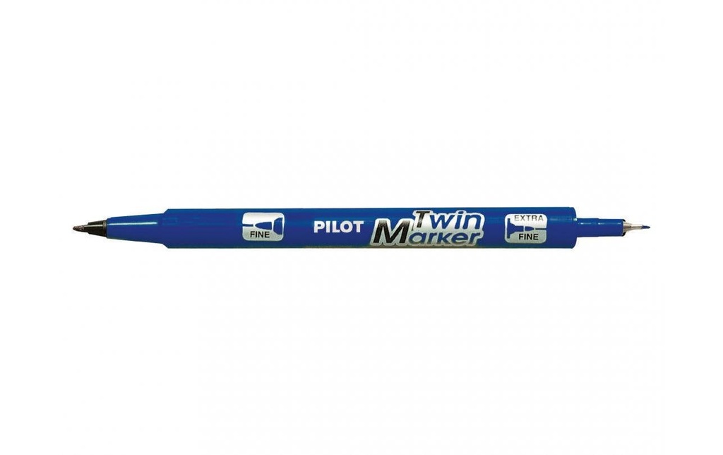 Pilot Marqueur indélébile Twin Bleu