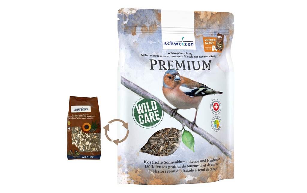 Eric Schweizer Nourriture pour oiseaux Mélange pour oiseaux sauvages Premium 1 kg