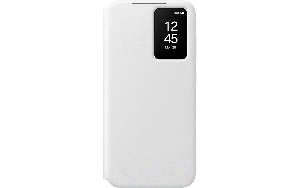 Samsung Coque arrière Smart View Wallet Galaxy S24 FE Blanc