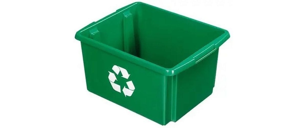 Sigma Home Seau de recyclage Nesta 32 l, Vert