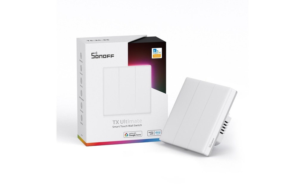 SONOFF Interrupteur d'éclairage WiFi T5-3C-86 230 V 15 A 1200 W