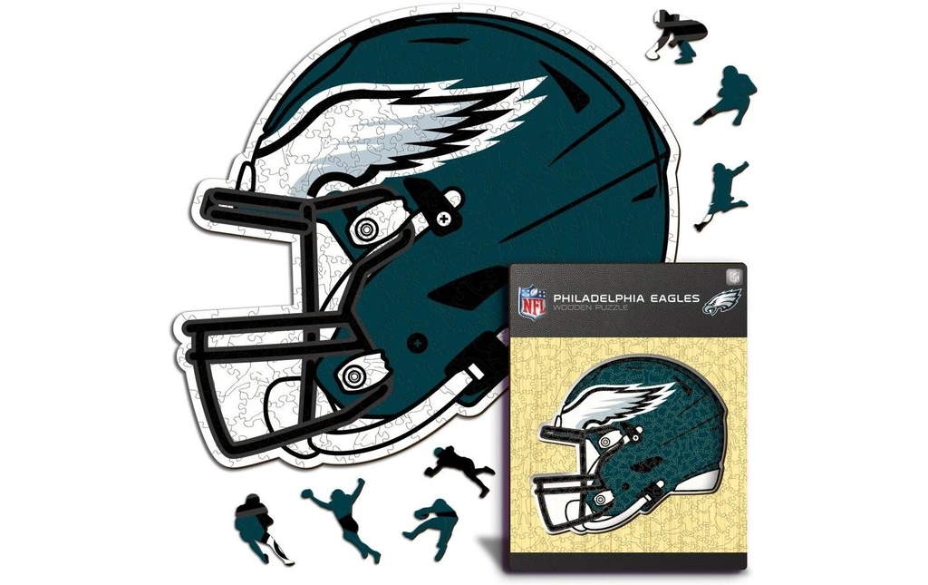 Iconic Puzzle Puzzle en bois NFL – Eagles de Philadelphie S, 150 pièces