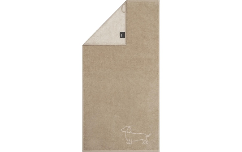 Cawö Serviette We Love Dogs Companion, 50 x 100 cm, beige