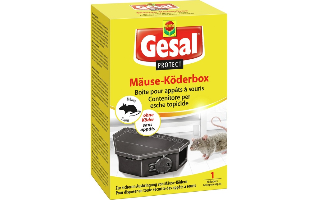 Gesal Boîte d'appâts anti-souris Protect 1 pièce