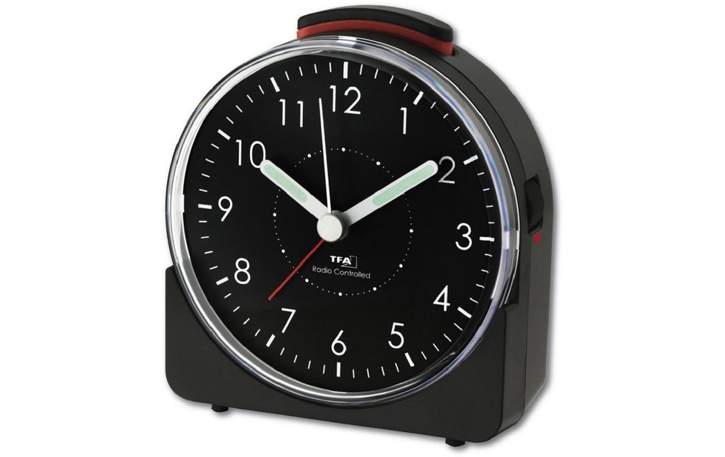TFA Dostmann Réveil radio-piloté Sunrise Noir