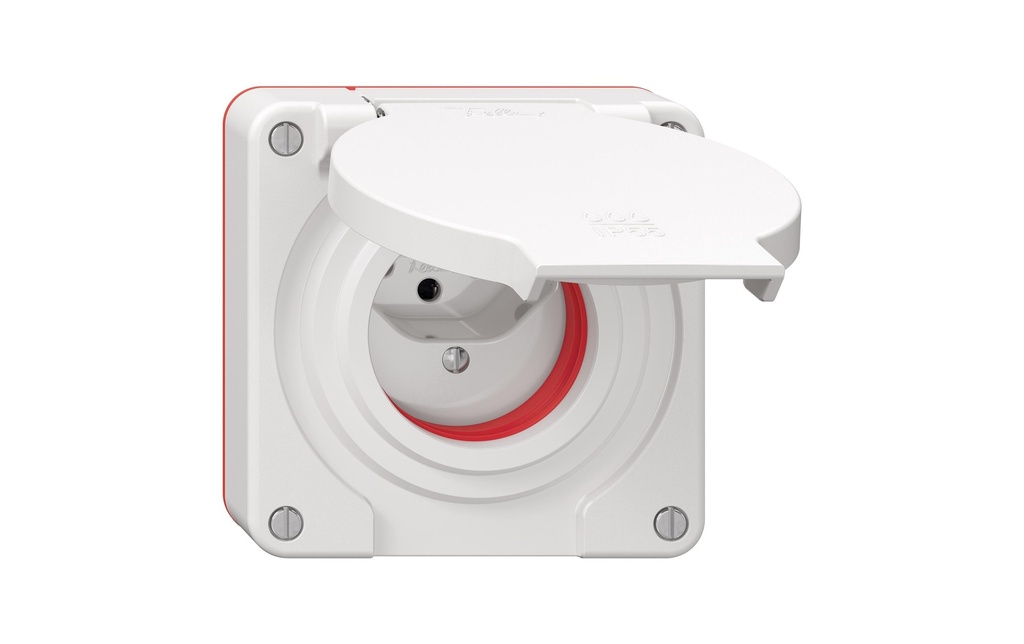 Feller Prise encastrée NEVO 1x T13 IP55, Blanc