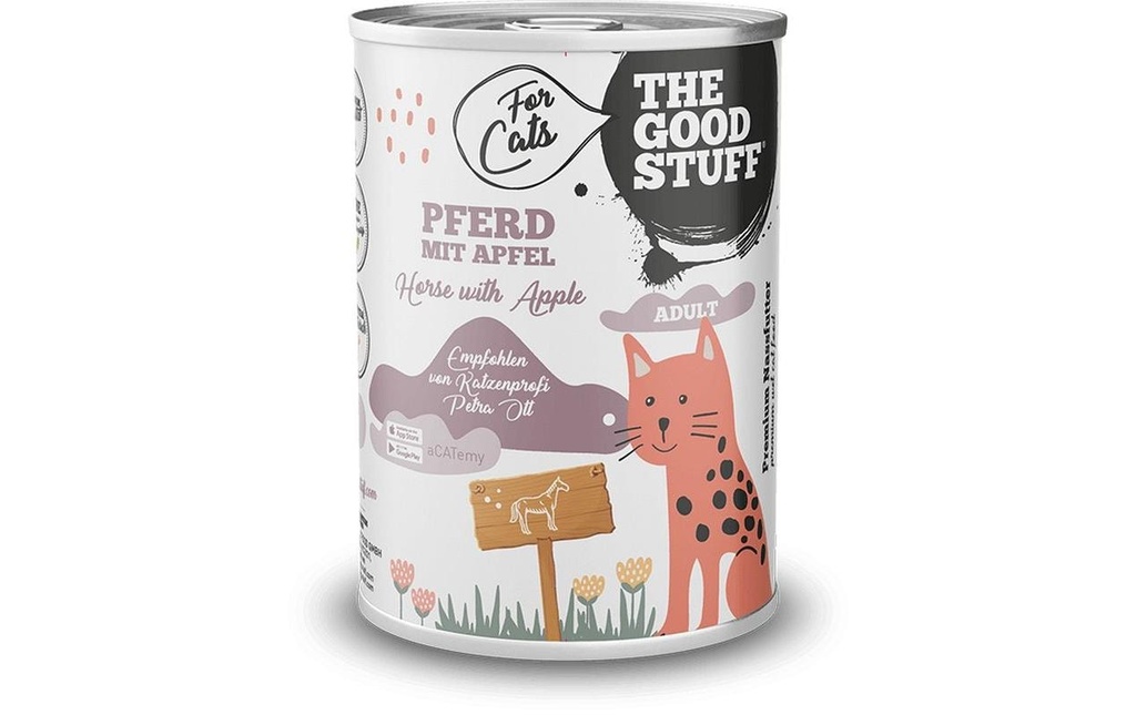 The Goodstuff Alimentation humide Cheval avec pomme Adult 400g